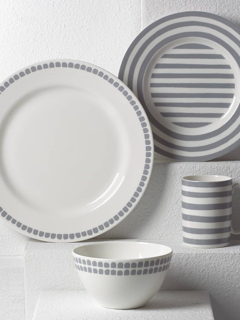 Charlotte Street Grey North 4-Piece Place Setting