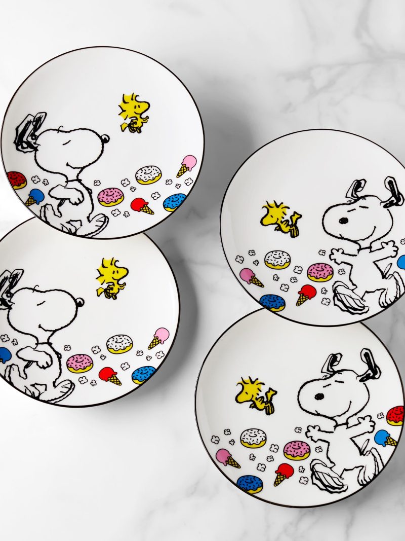 Chef Snoopy Accent Plates - Set of 4